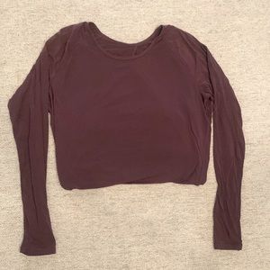 Lululemon open back long sleeve shirt